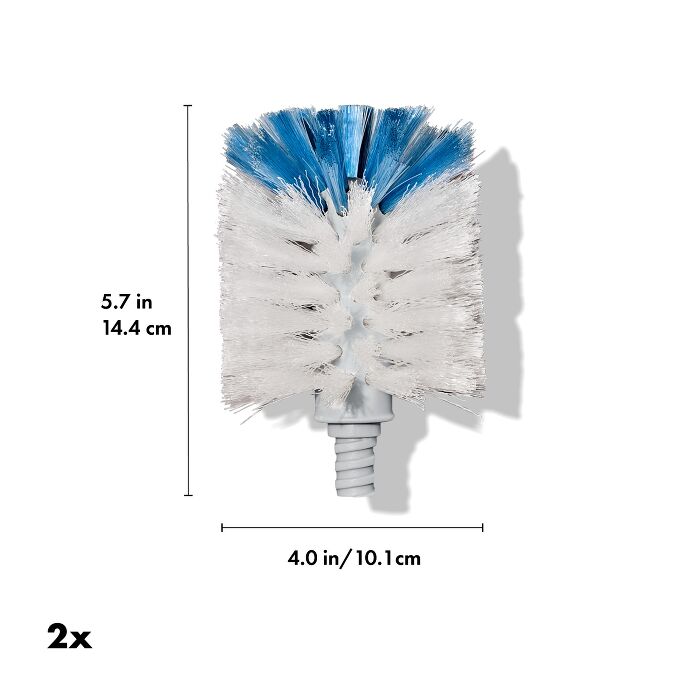 Stainless Steel Bottle Brush Refill - 2 Pack T3