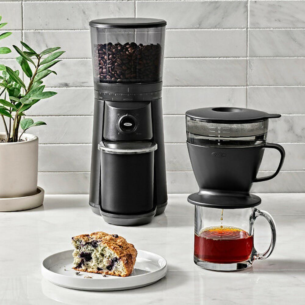 Pour Over Coffee Maker with Water Tank - Matte Black N3