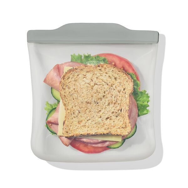 Silicone Reusable Bag Sandwich (28 oz) - Fog Q3
