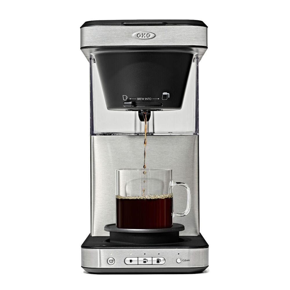 8-Cup Coffee Maker with Podless Single-Serve Function and Glass Carafe P2