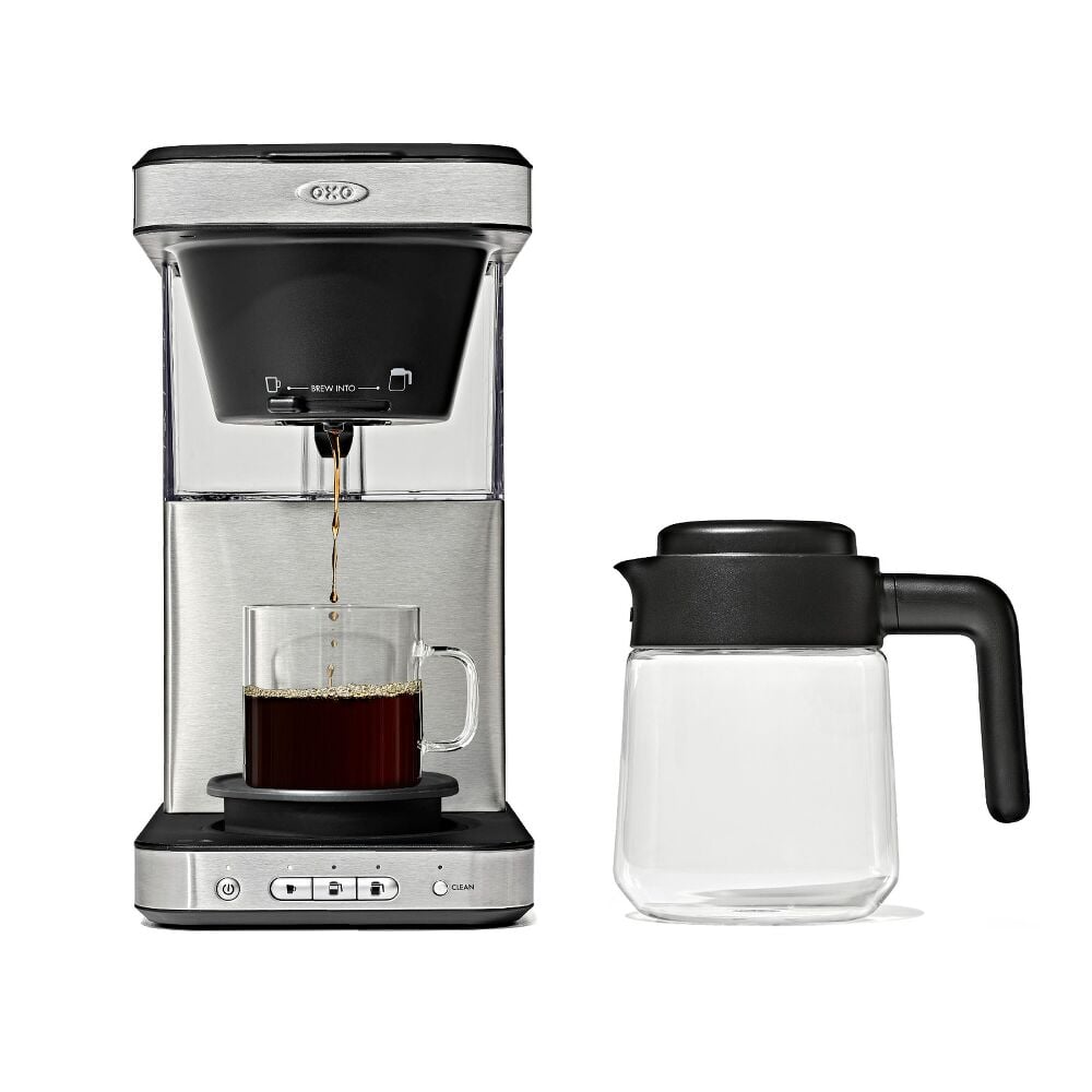 8-Cup Coffee Maker with Podless Single-Serve Function and Glass Carafe P2