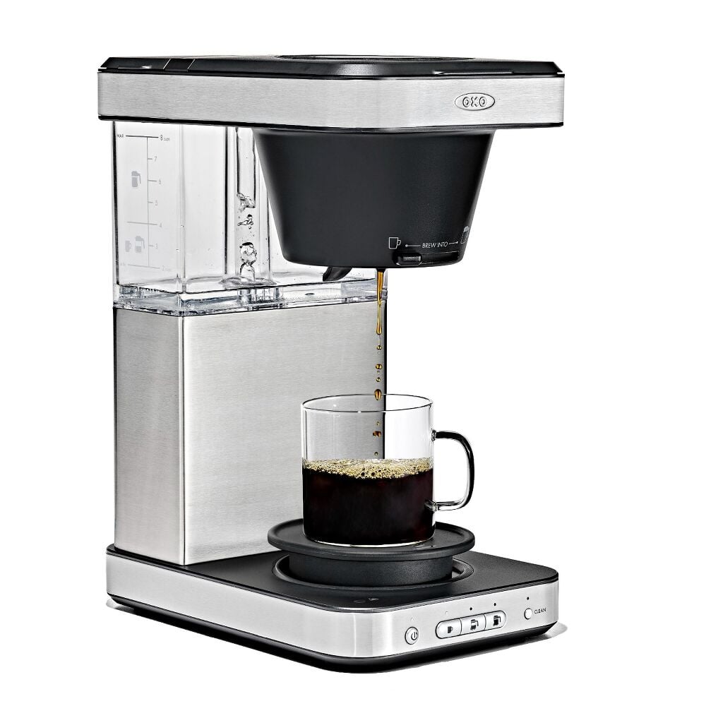 8-Cup Coffee Maker with Podless Single-Serve Function and Glass Carafe P2