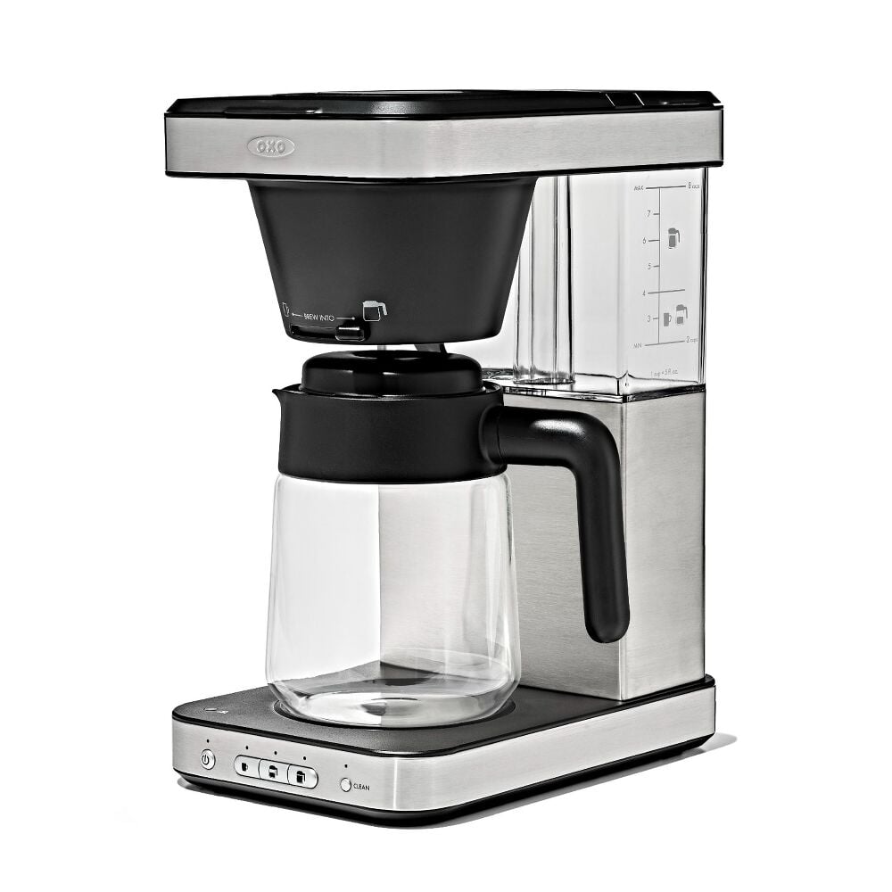 8-Cup Coffee Maker with Podless Single-Serve Function and Glass Carafe P2