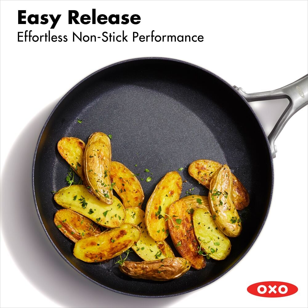 Ceramic Professional Non-Stick 3-Quart Sauté Pan with Lid O4
