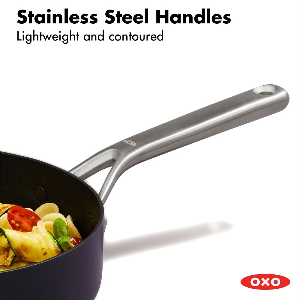 Ceramic Professional Non-Stick 3-Quart Sauté Pan with Lid O4