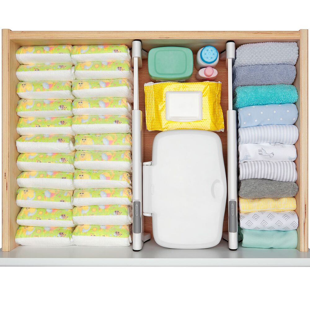 OXO TOT Expandable Dresser Drawer Divider - 4 Pack M2