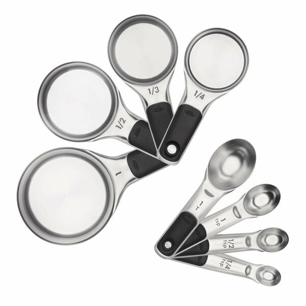Stainless Steel Measuring Cups and Spoons Set A4