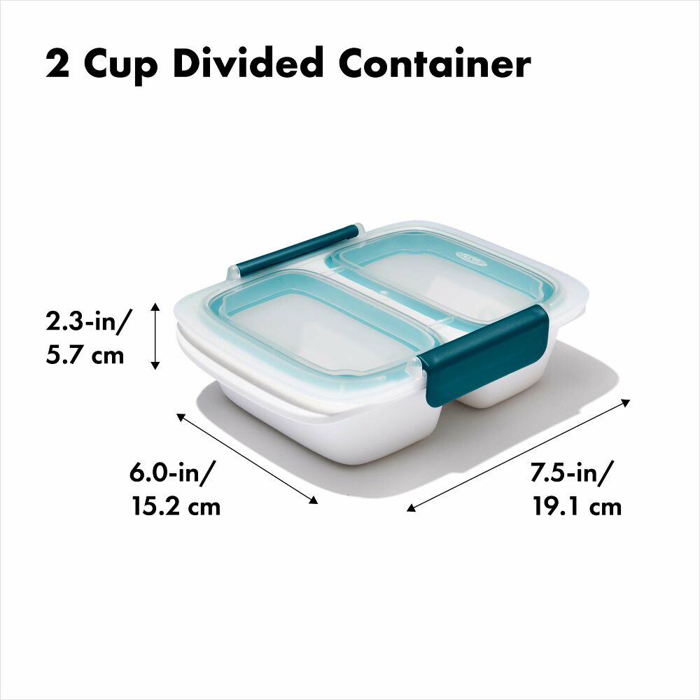 Prep & Go 2-Cup Divided Container H8