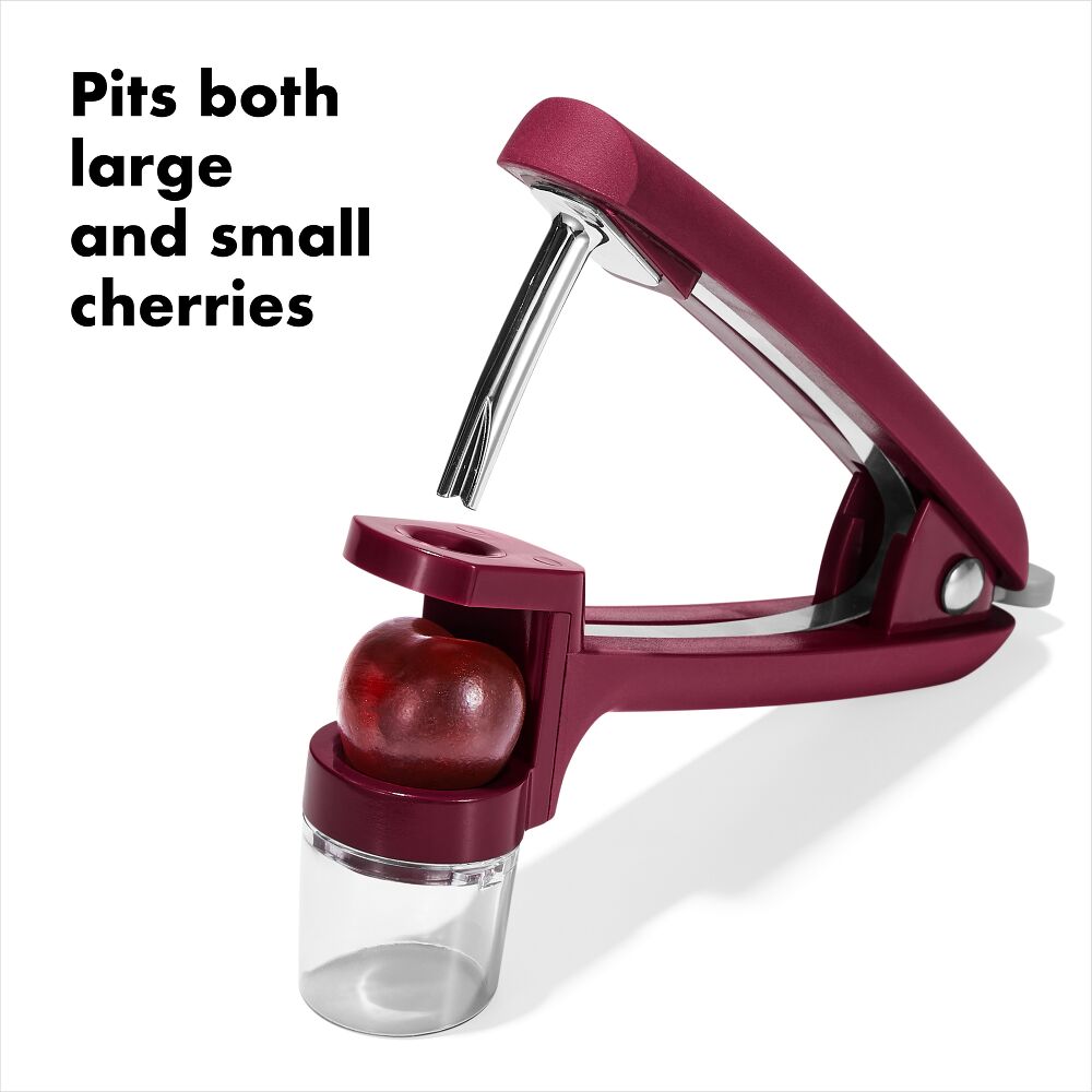 OXO Good Grips Cherry & Olive Pitter - Beet H9