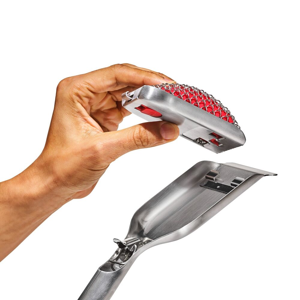 Coiled Grill Brush With Replaceable Head B0