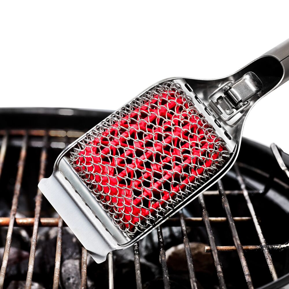 Coiled Grill Brush With Replaceable Head B0