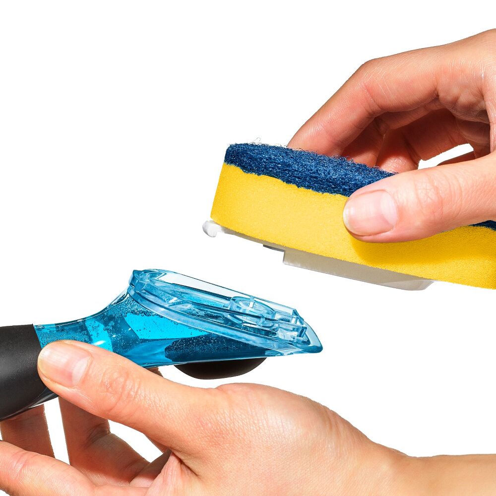 Soap Dispensing Dish Scrub E3