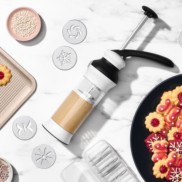 Holiday Cookie Press and Disk Set Bundle E5
