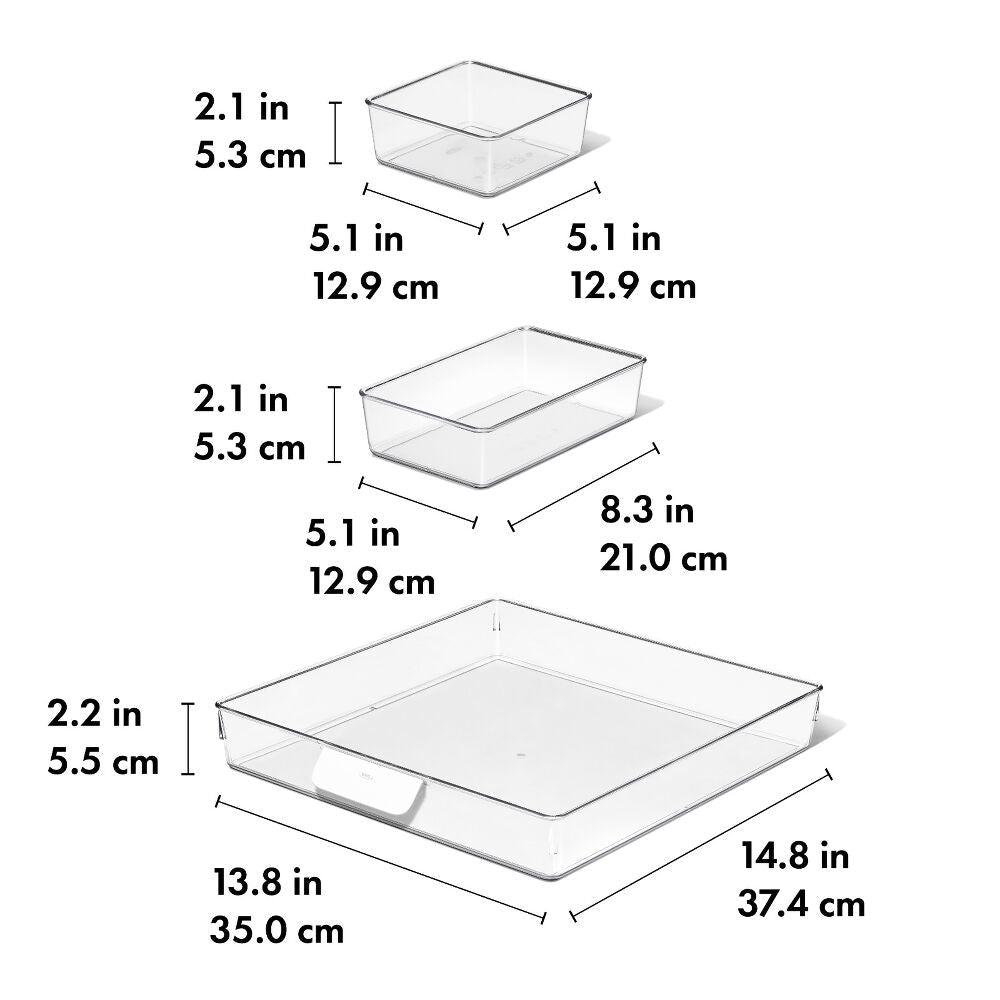 3-piece Refrigerator Tray Set L3