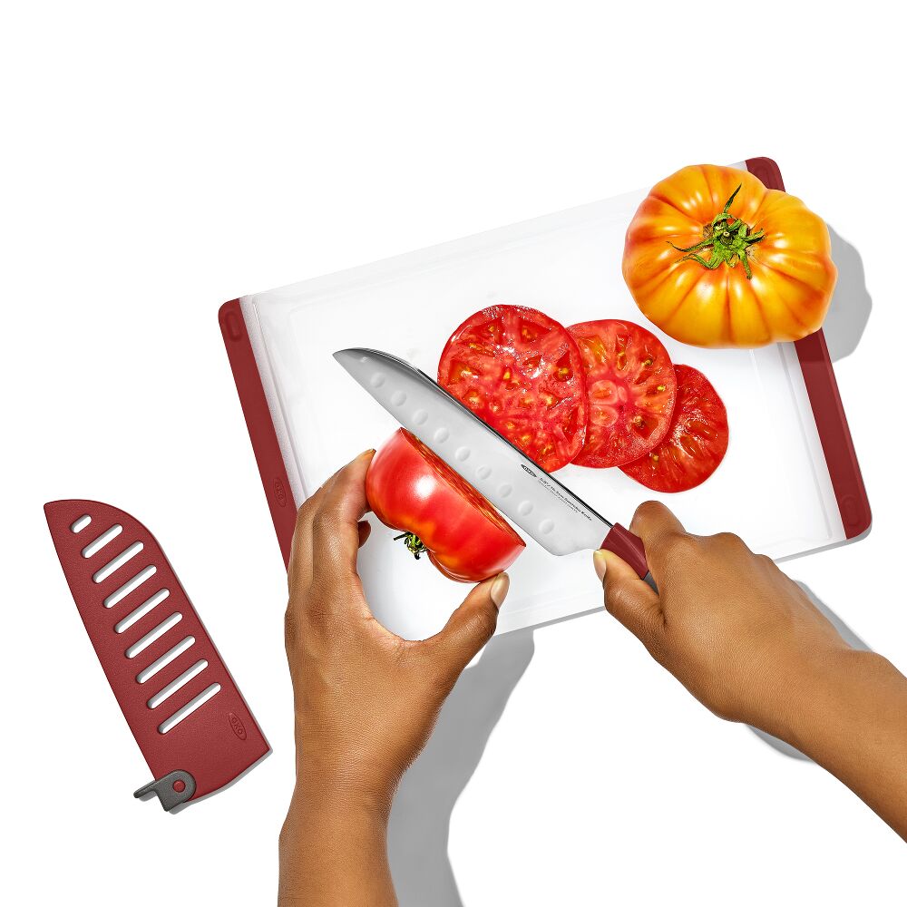 OXO Outdoor 5.5in Santoku Knife with Locking Sheath S6