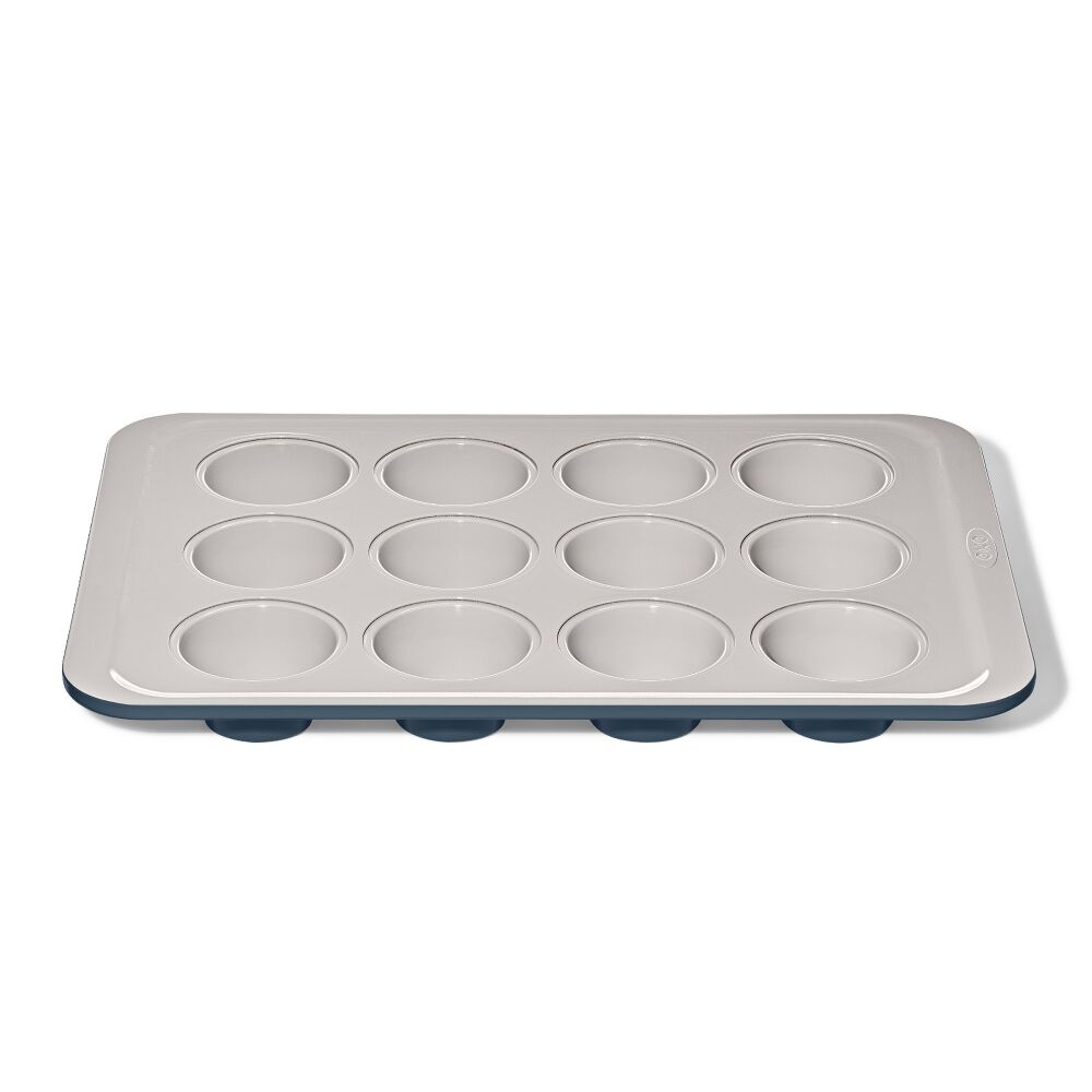 Non-Stick Pro Ceramic Coated Metal Bakeware 12 Cup Muffin Pan W0