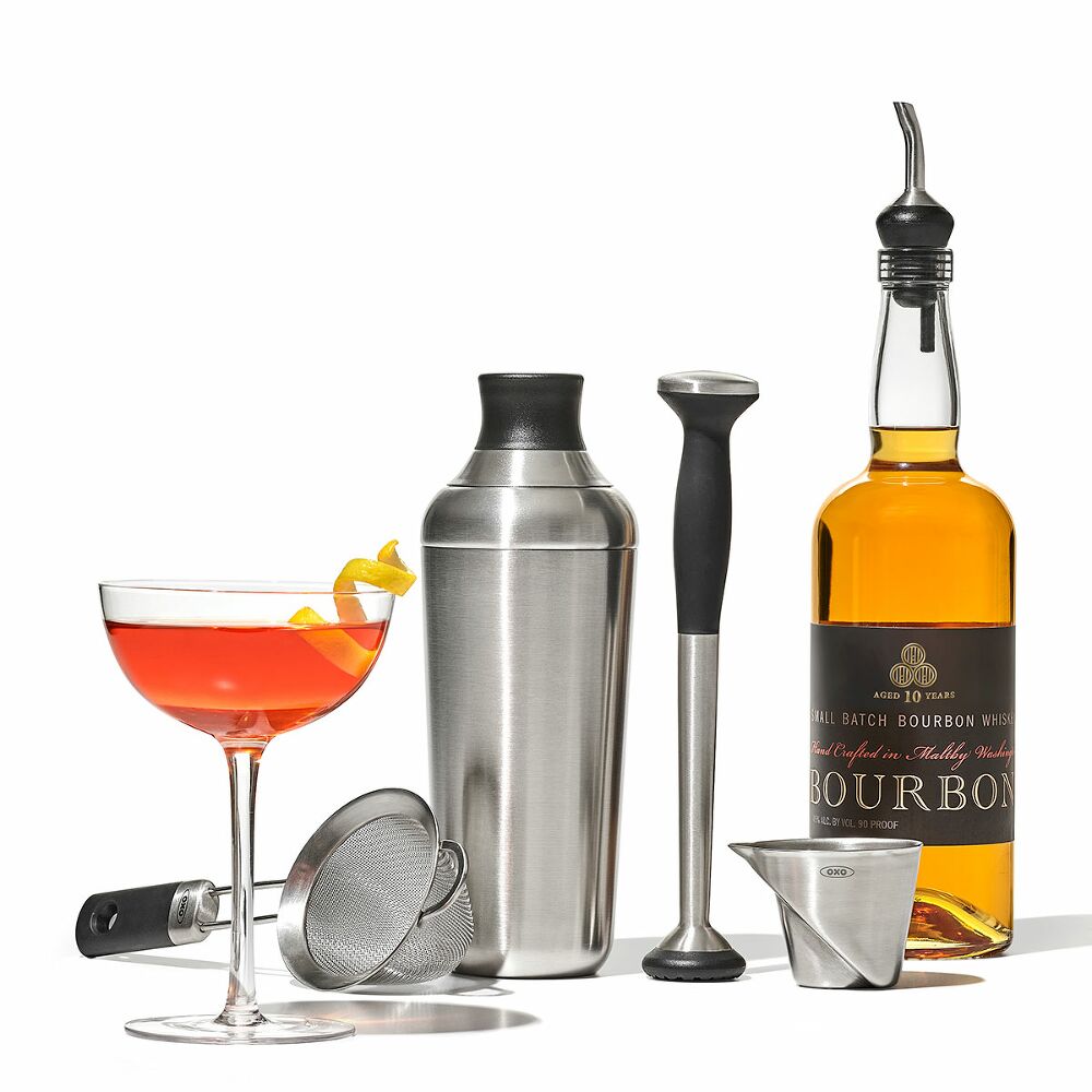 Steel 6-Piece Barware Set B0