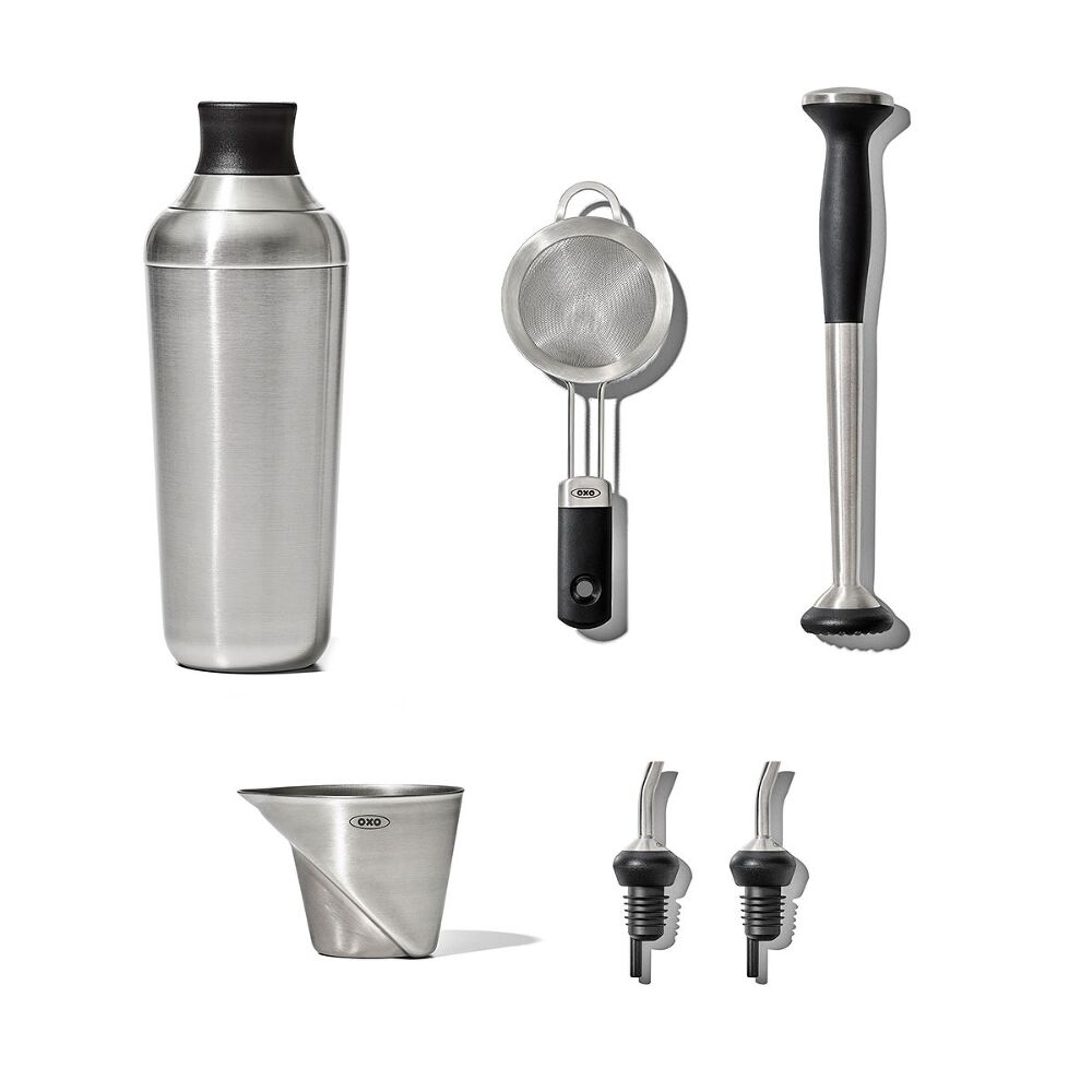 Steel 6-Piece Barware Set B0