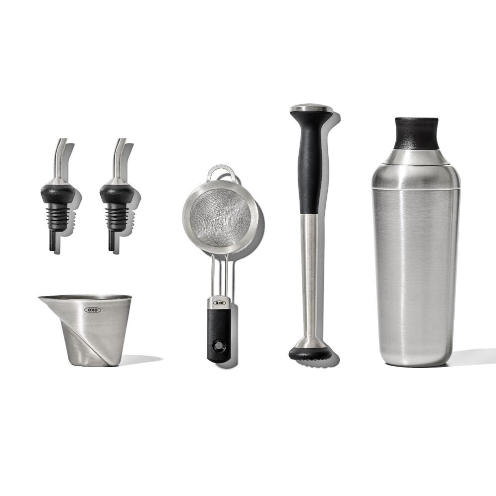 Steel 6-Piece Barware Set B0