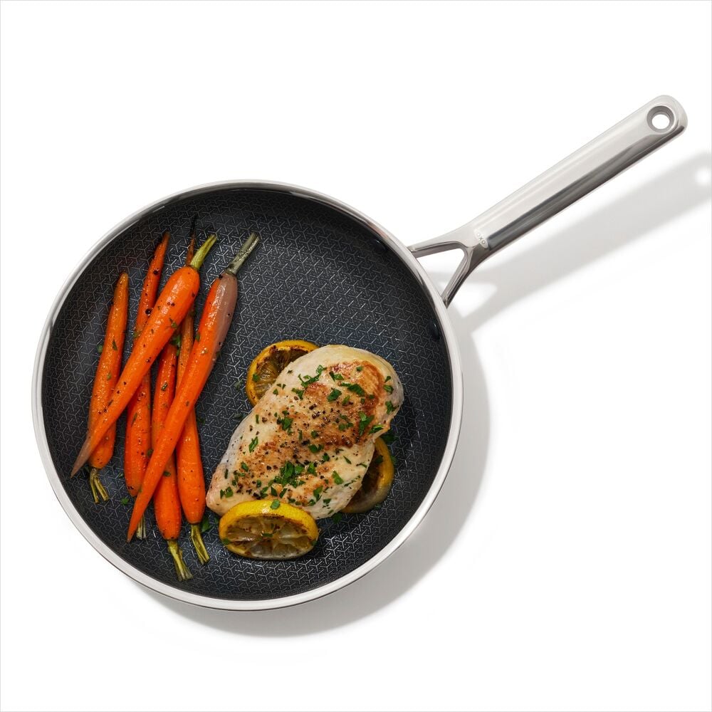 Trident Hybrid Non-Stick Stainless Steel 10 in Fry Pan F4