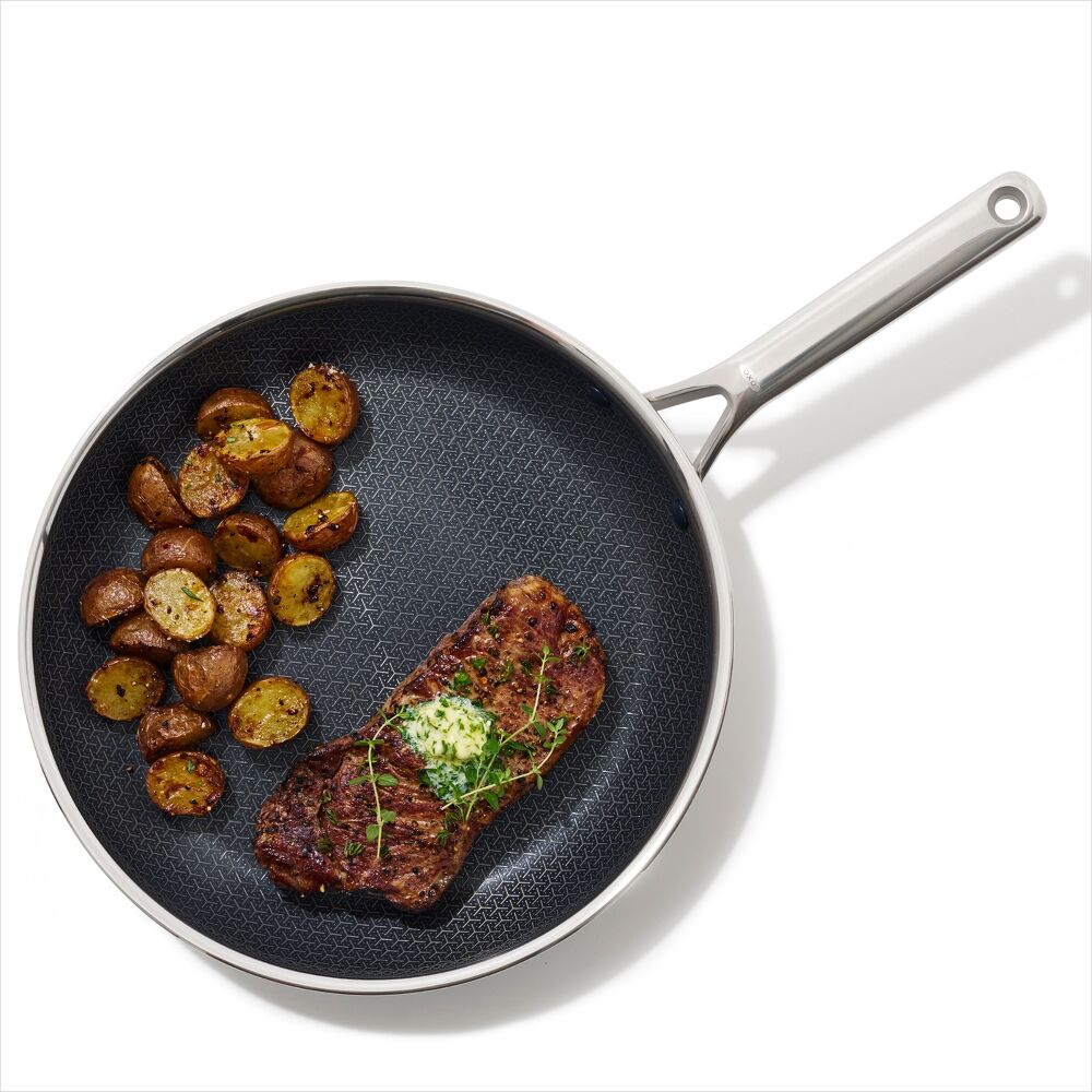 Trident Hybrid Non-Stick Stainless Steel 12 in Fry Pan P1
