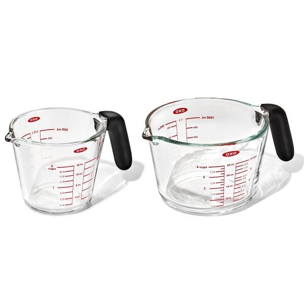 2-Cup and 4-Cup Glass Measuring Cup Set Y2