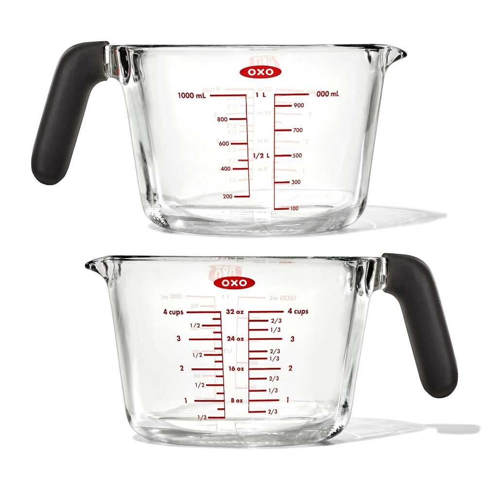 2-Cup and 4-Cup Glass Measuring Cup Set Y2