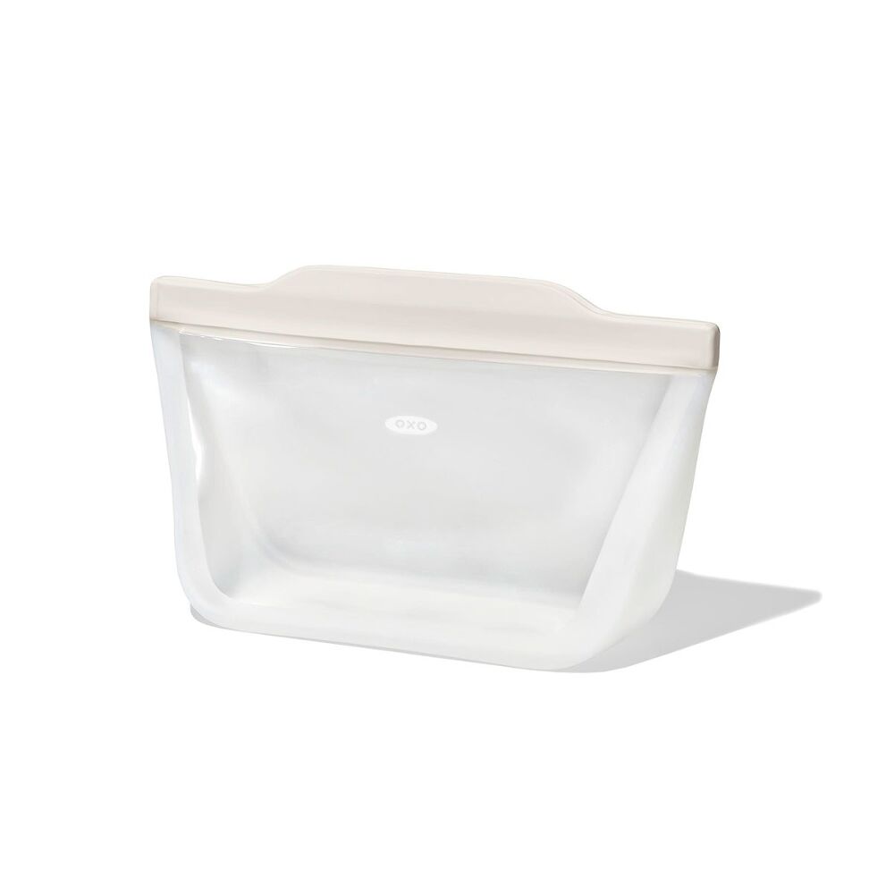 Silicone Reusable Bag - Stand-Up Quart (32 oz) - Oat Y8