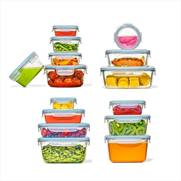 30-Piece Smart Seal Container Set - Arctic Blue Q4