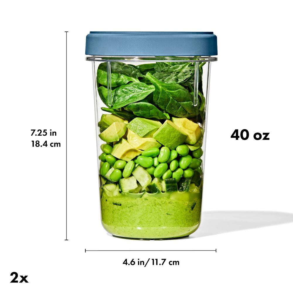 Twist & Stack Container (40 oz) - 2-Pack Z5
