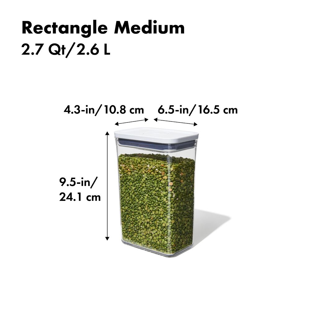 POP Container - Rectangle Medium (2.7 Qt/2.6 L) T7