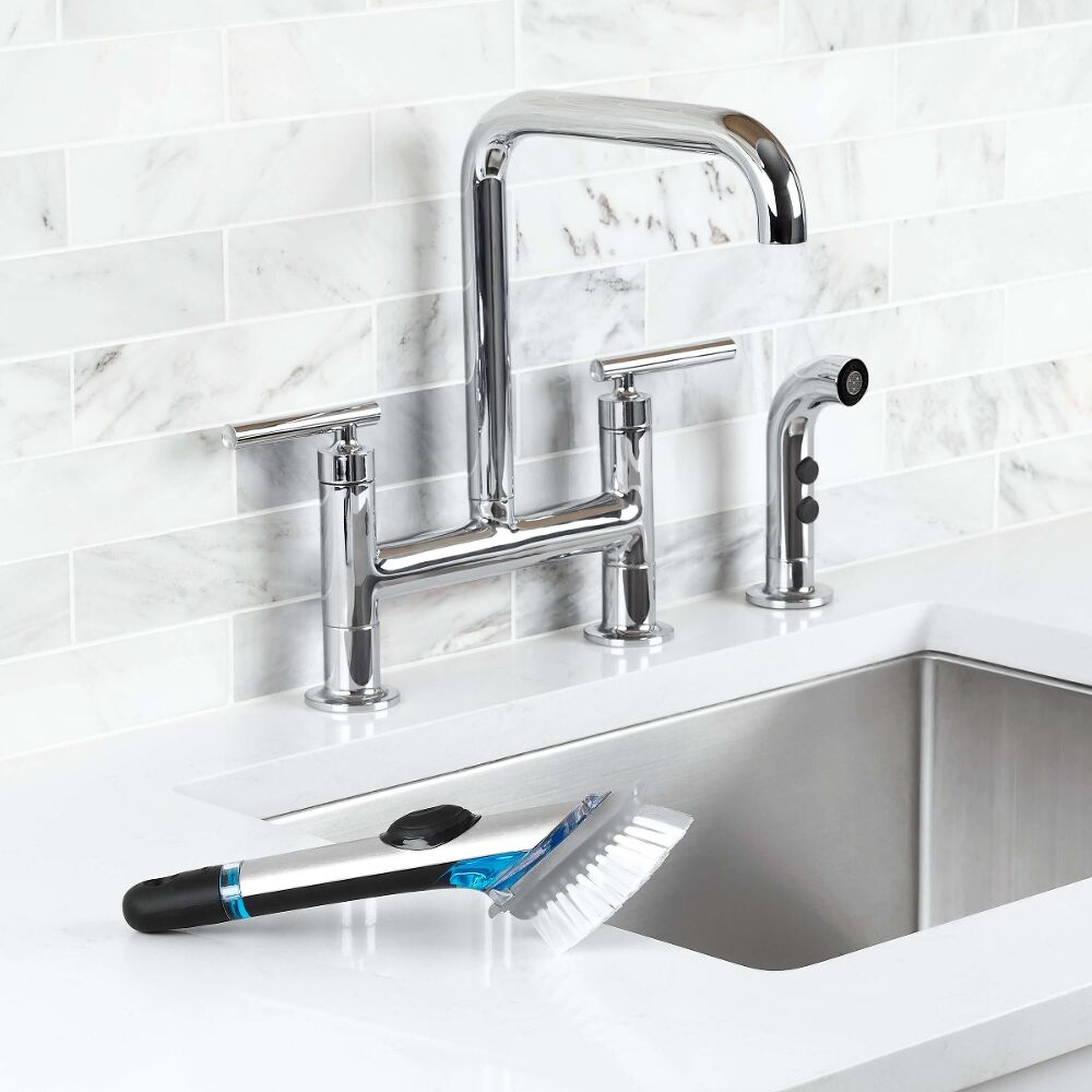 Steel Soap Dispensing Dish Brush Refills W2