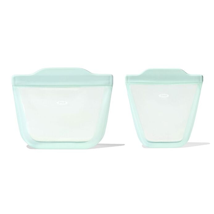 Tot Silicone Reusable Bag - 2-Piece Stand-Up Cup Set X8