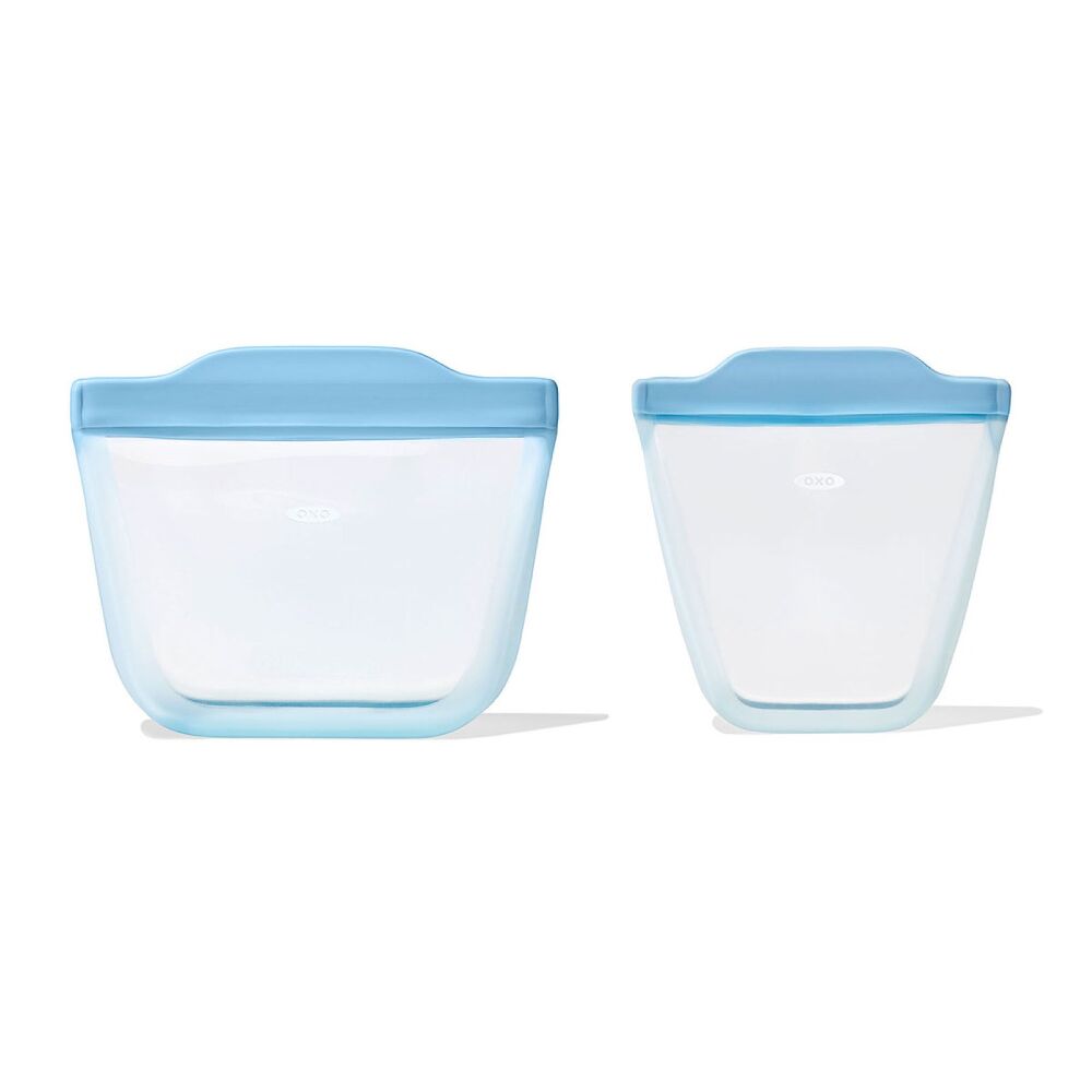 Tot Silicone Reusable Bag - 2-Piece Stand-Up Cup Set X8
