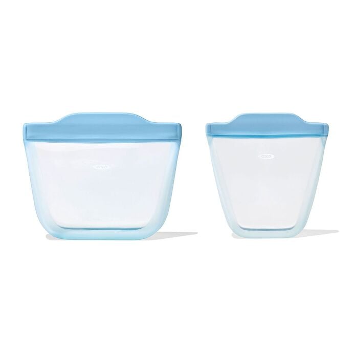 Tot Silicone Reusable Bag - 2-Piece Stand-Up Cup Set X8