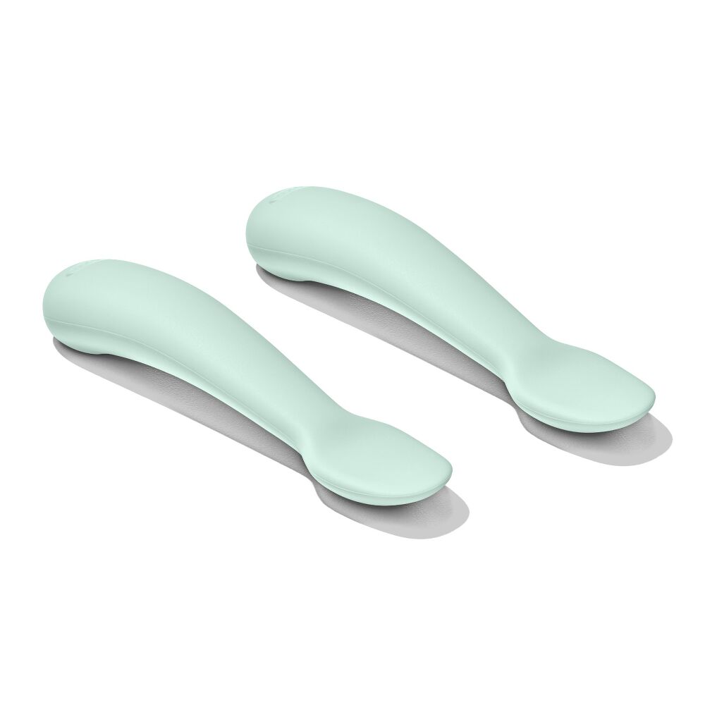 Textured Suction Plate & Spoons Set – 3-Piece S5