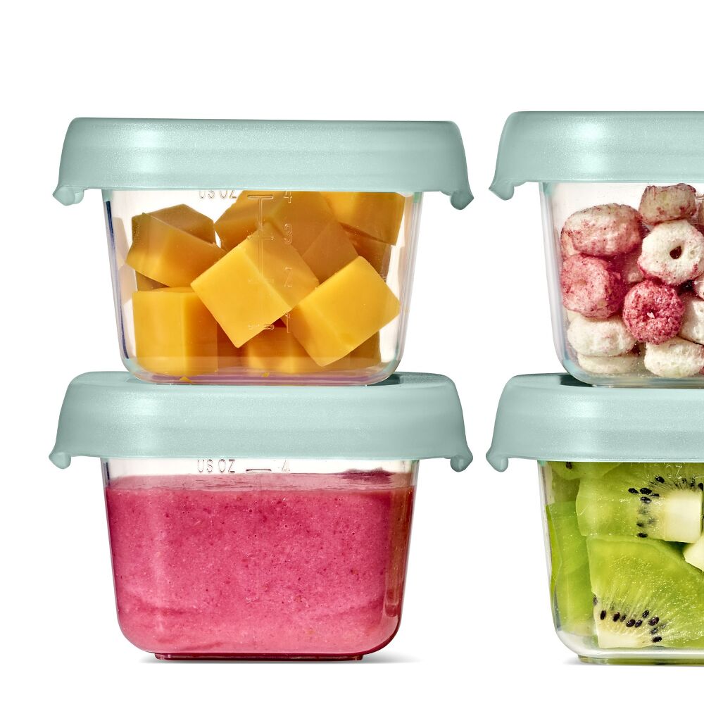 Baby Blocks Food Storage Containers (4 oz) - Opal Q9
