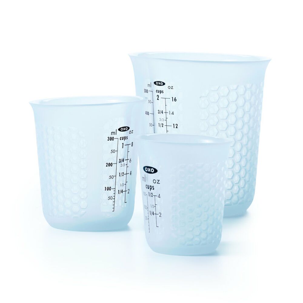3 Piece Squeeze & Pour Silicone Measuring Cup Set H4