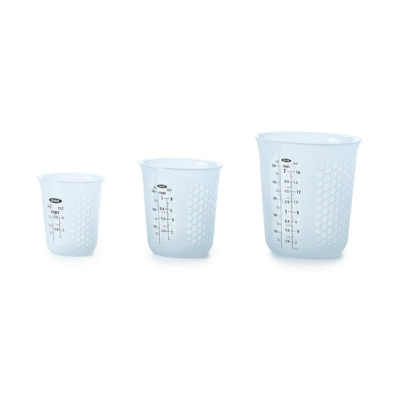 3 Piece Squeeze & Pour Silicone Measuring Cup Set H4