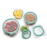 8 Piece Smart Seal Glass Round Container Set G2