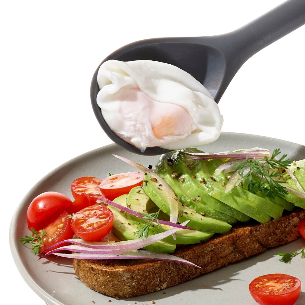 OXO Good Grips Silicone Slotted Spoon - Peppercorn O3