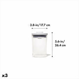 POP Round Canister 3-Piece Mini Bath Set (0.6 Qt) A6