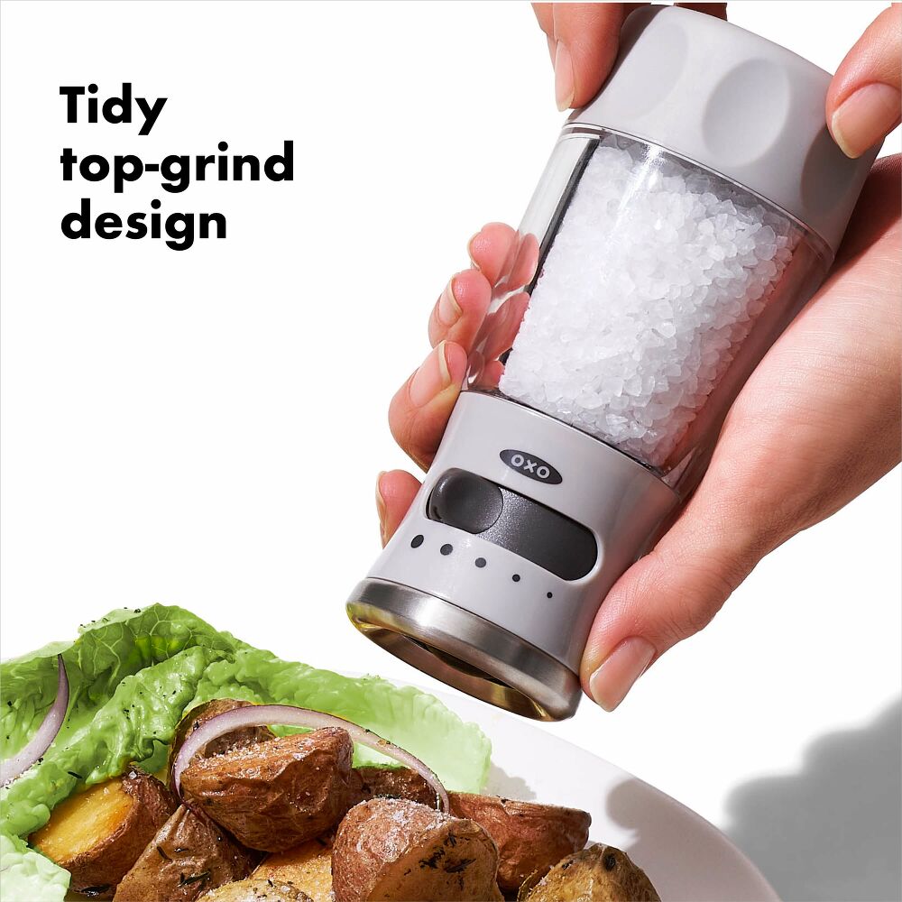 Contoured Mess-Free Salt Grinder C9