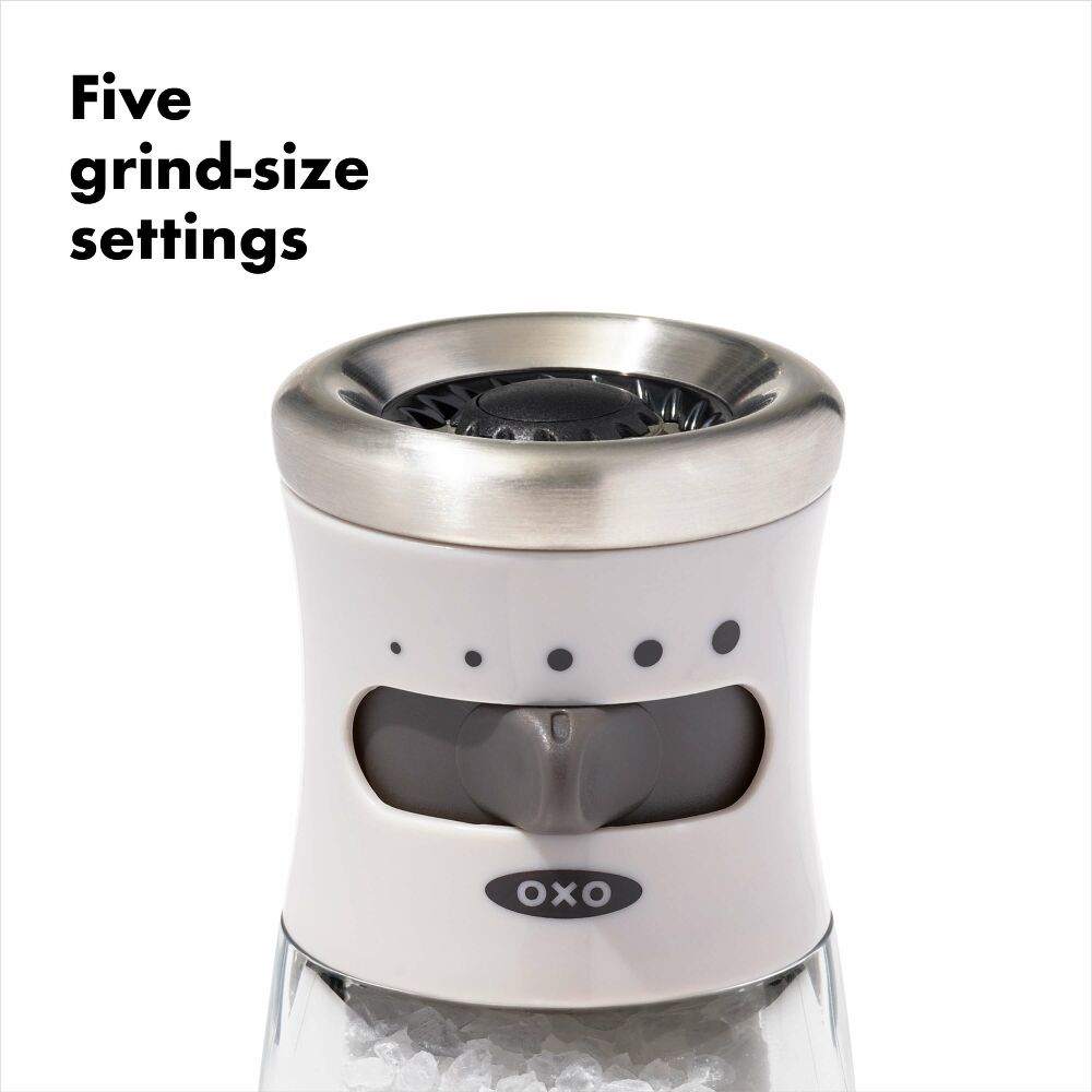 Contoured Mess-Free Salt Grinder C9