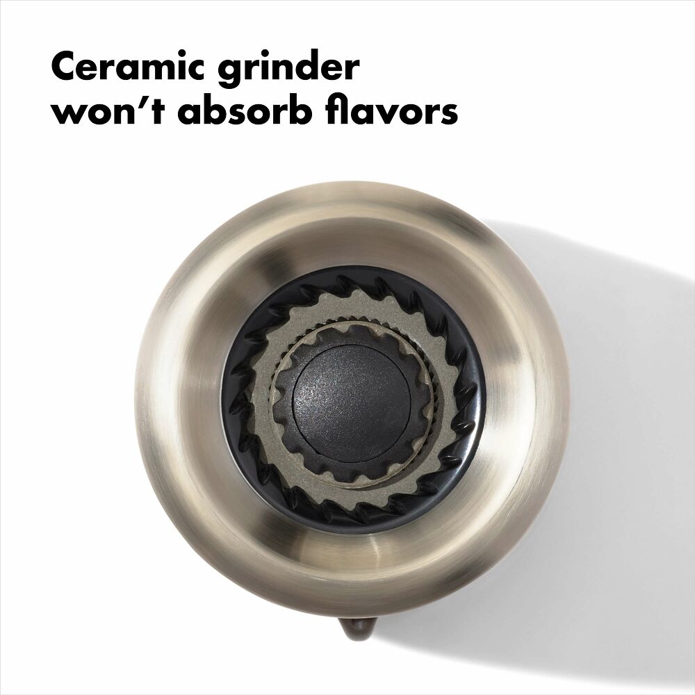 Contoured Mess-Free Salt Grinder C9