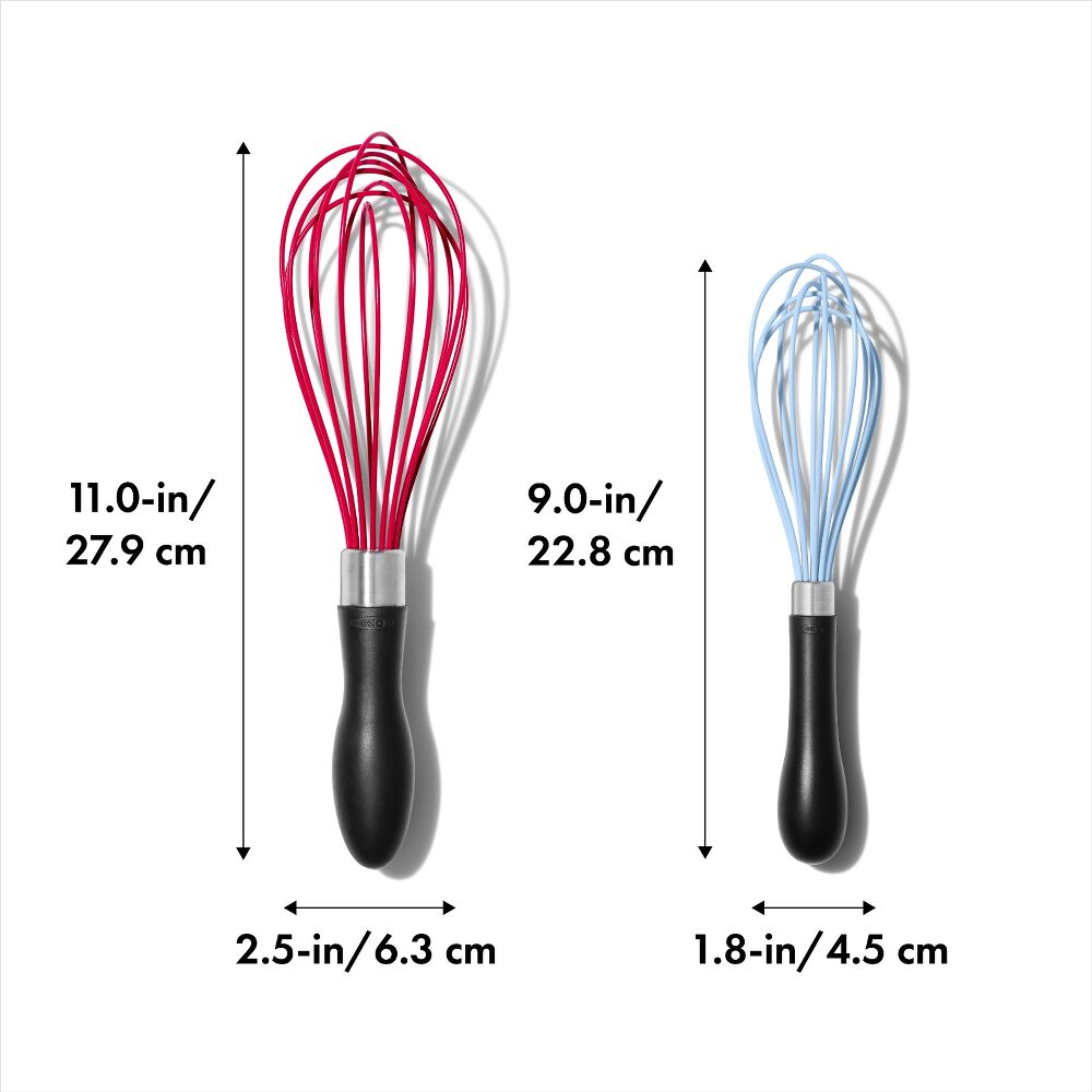 2 Pc Silicone Whisk Set O7