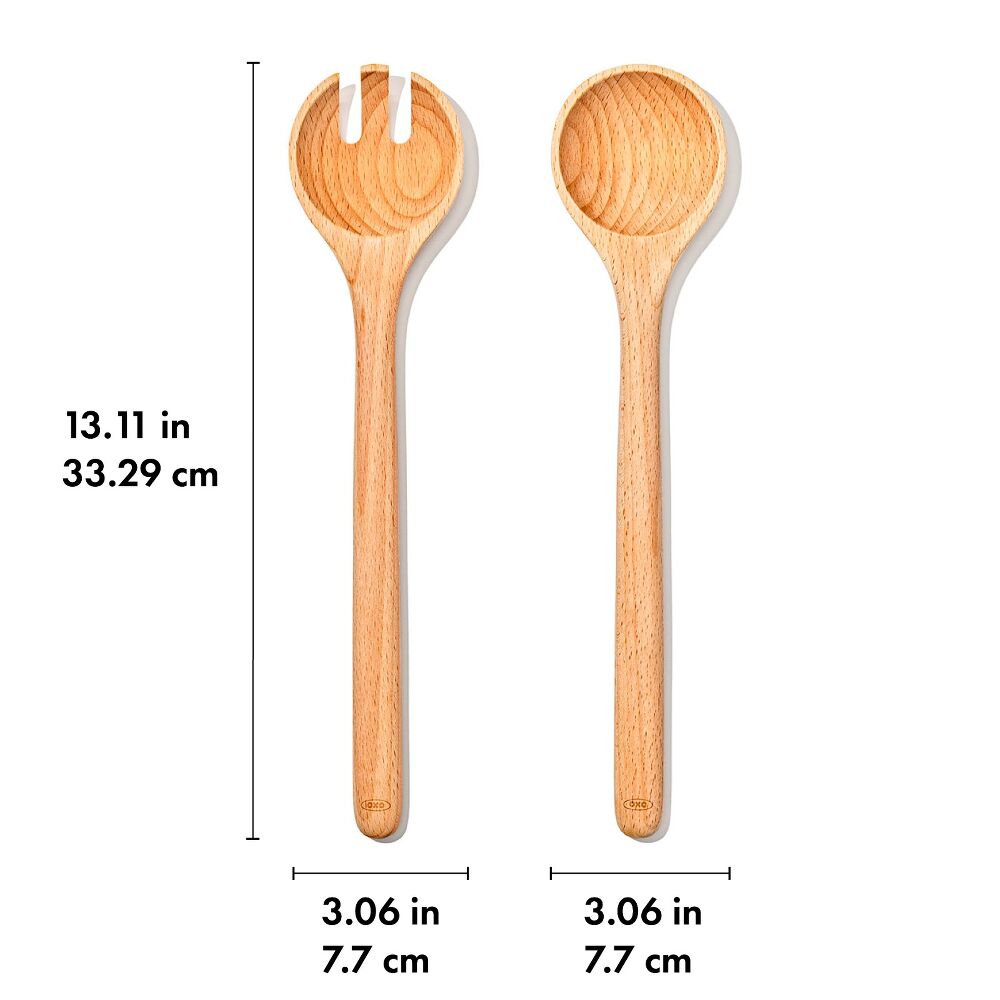 Beechwood Salad Servers – 2-Piece Set V4