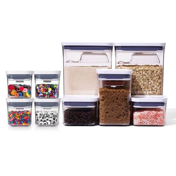 8-Piece POP Container Baking Set & POP 4-Piece Mini Container Set Bundle C6