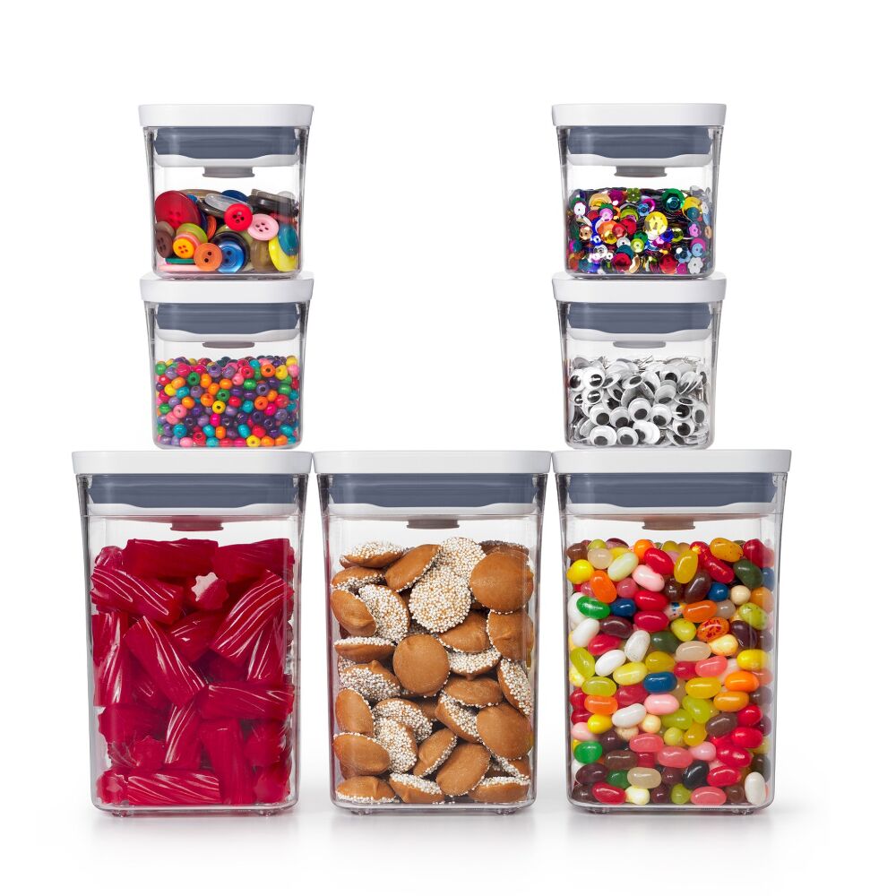 POP 4-Piece Mini Container Set & 3-Piece POP Container Value Set Bundle C8