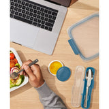 Prep & Go Stainless Steel Utensils With Case - Ocean Blue V3